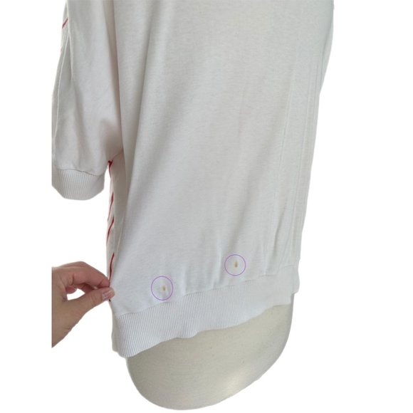 Vintage Aileen Too Red Stripe Short Sleeve Crewneck Tee | Size 1X - Picture 9 of 10